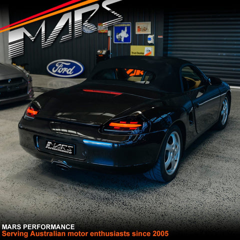 Smoked Black Full LED & Sequential Indicators Tail lights for Porsche Boxster 986 1997 - 2004 - Mars Performance