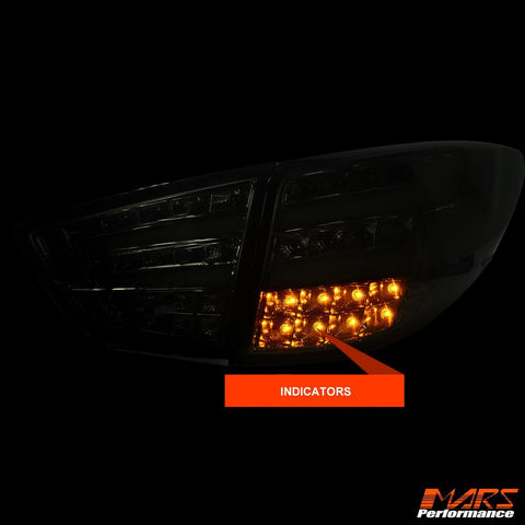 Smoked Black Full LED Tail lights for HYUNDAI IX35 TUCSON 2009 - 2015 - Mars Performance