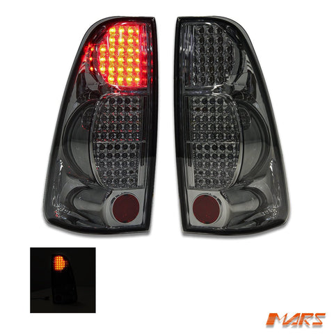 Smoked Black LED Tail Lights for Holden Rodeo and Isuzu D - MAX 2007 - 2012 - Mars Performance
