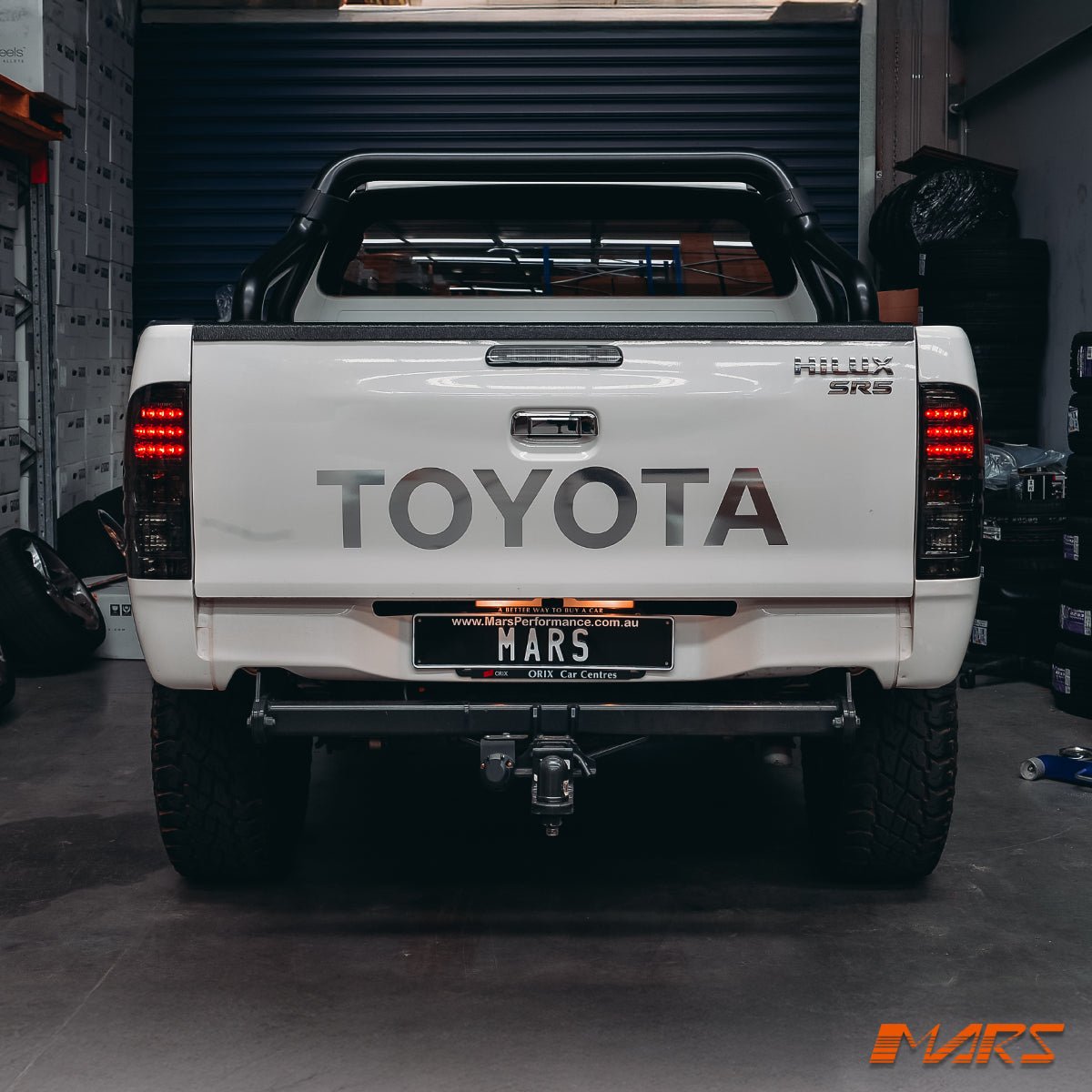Smoked Black LED Tail lights for Toyota Hilux UTE PICK UP VIGO 2005 - 2014 KS - Mars Performance