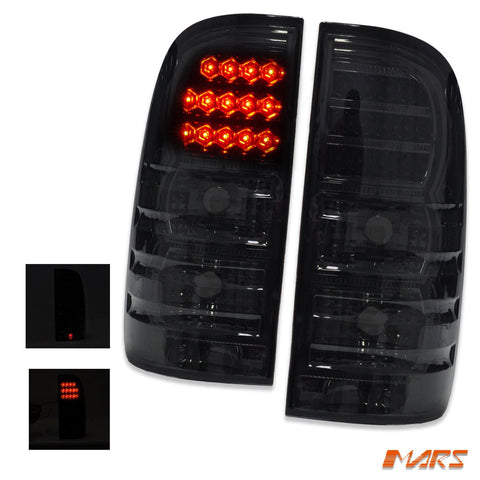 Smoked Black LED Tail lights for Toyota Hilux UTE PICK UP VIGO 2005 - 2014 KS - Mars Performance