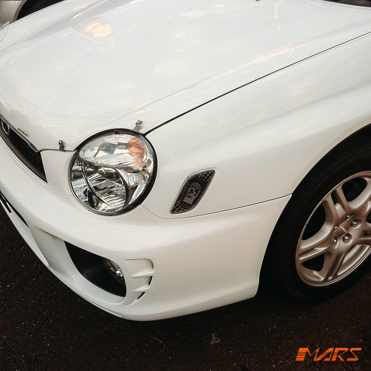Smoked Fender Side Reflector Marker Indicator Lights for Subaru Impreza & WRX STI 2001 - 2003 - Mars Performance