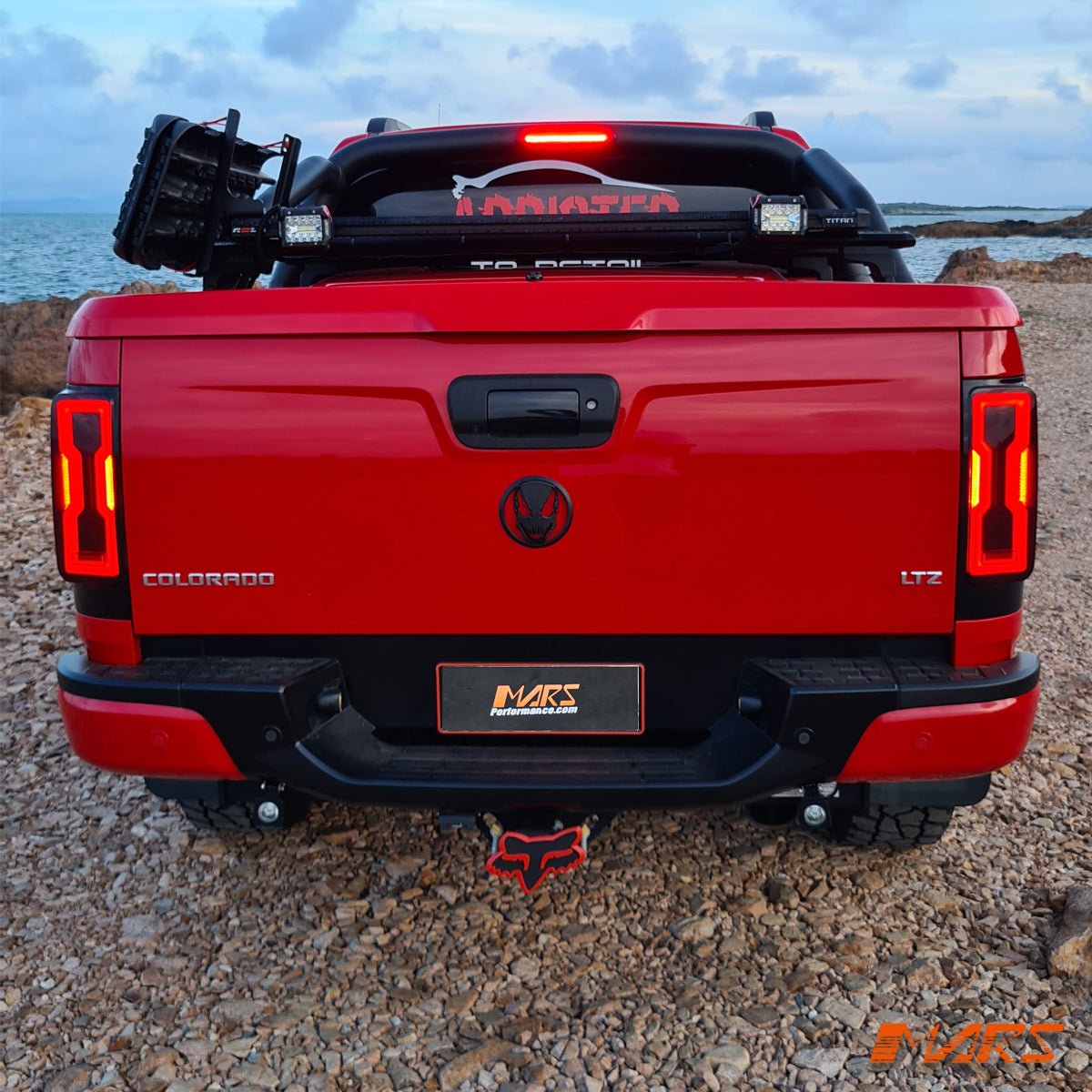 Smoked Full 3D LED 3D Stripe Bar Tail lights with Sequential Indicator for Holden Colorado RG UTE 2012 - 2020 - Mars Performance