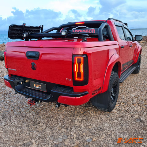 Smoked Full 3D LED 3D Stripe Bar Tail lights with Sequential Indicator for Holden Colorado RG UTE 2012 - 2020 - Mars Performance