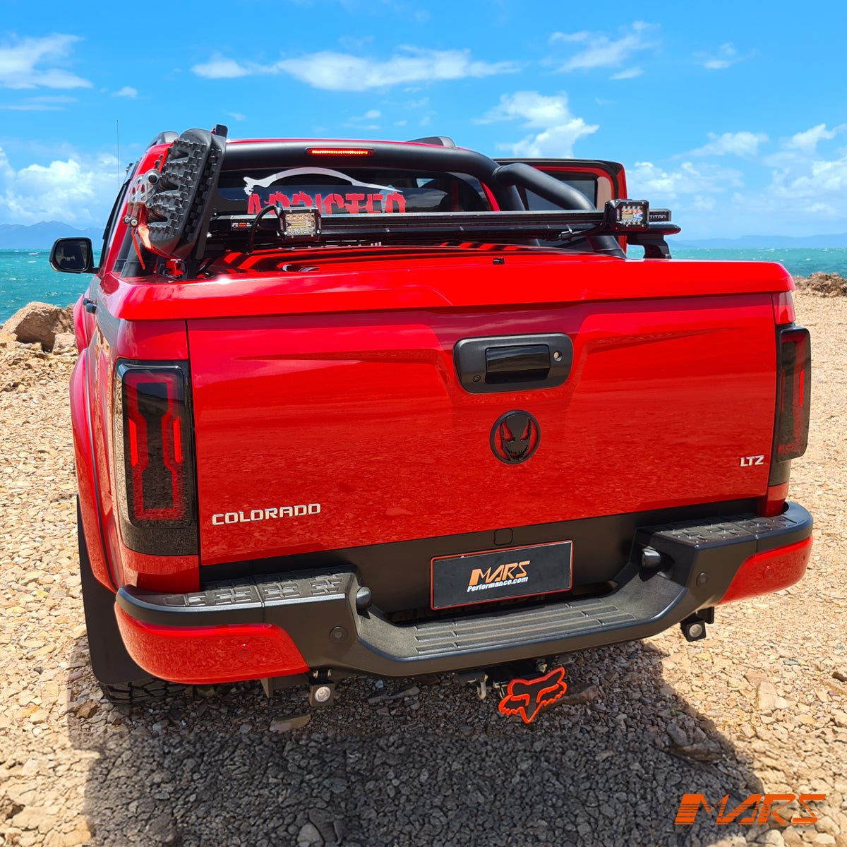 Smoked Full 3D LED 3D Stripe Bar Tail lights with Sequential Indicator for Holden Colorado RG UTE 2012 - 2020 - Mars Performance