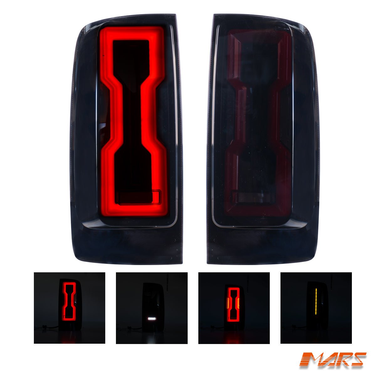 Smoked Full 3D LED 3D Stripe Bar Tail lights with Sequential Indicator for Holden Colorado RG UTE 2012 - 2020 - Mars Performance