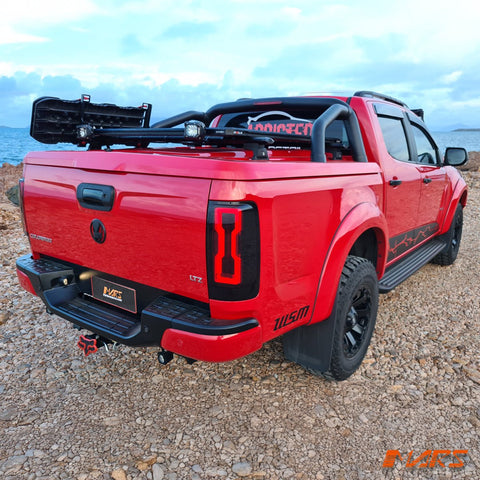 Smoked Full 3D LED 3D Stripe Bar Tail lights with Sequential Indicator for Holden Colorado RG UTE 2012 - 2020 - Mars Performance