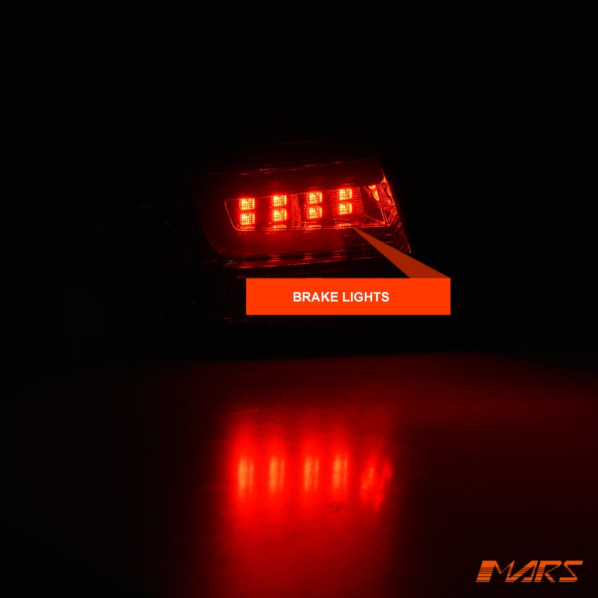 Smoked Full LED 3D Stripe Bar Tail lights with Sequential Indicators for Subaru Impreza Sedan 2007 - 2013 & WRX / STI - Mars Performance