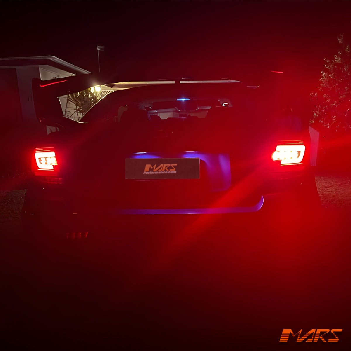 Smoked Full LED 3D Stripe Bar Tail lights with Sequential Indicators for Subaru Impreza Sedan 2007 - 2013 & WRX / STI - Mars Performance