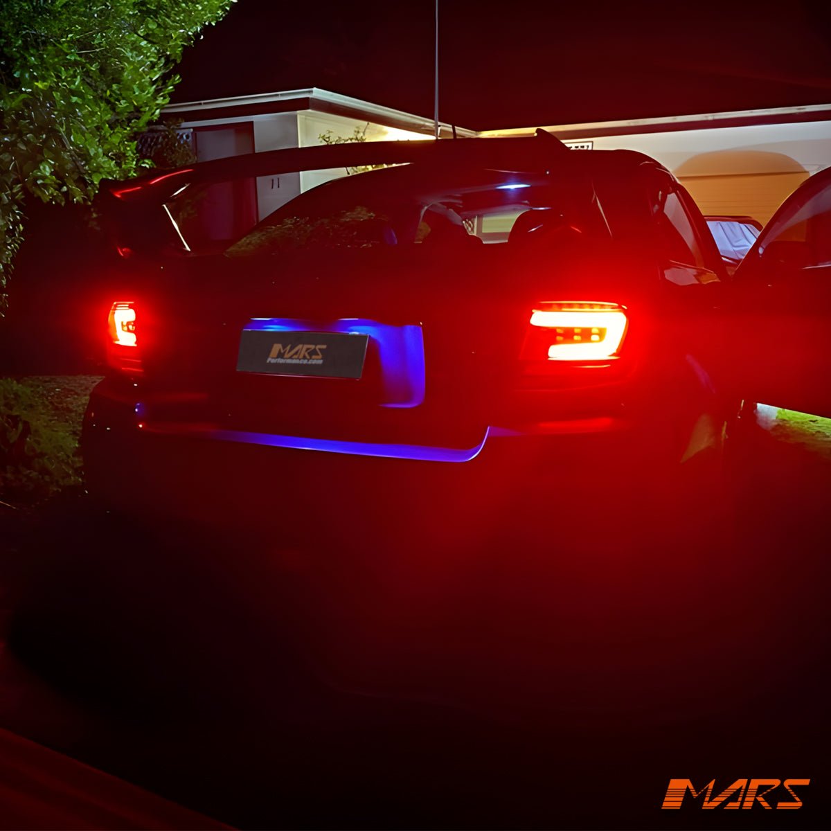 Smoked Full LED 3D Stripe Bar Tail lights with Sequential Indicators for Subaru Impreza Sedan 2007 - 2013 & WRX / STI - Mars Performance