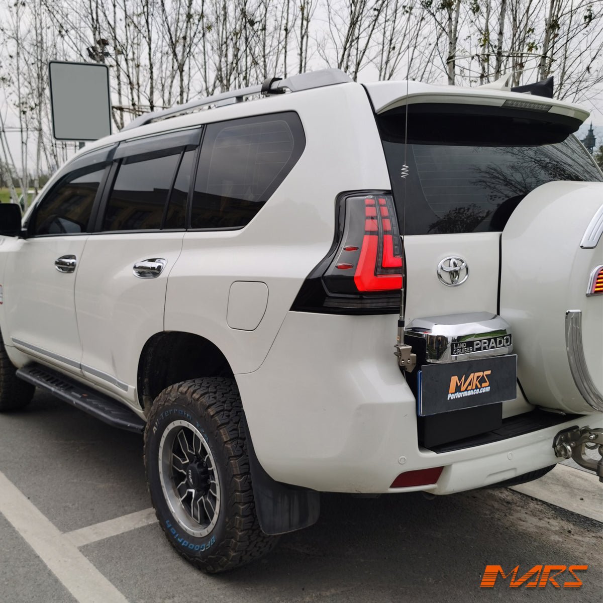 Smoked Full LED Tail Lights with Sequential Indicator for TOYOTA LANDCRUISER Prado 150 Series LC150 FJ150 2018 - 2023 - Mars Performance