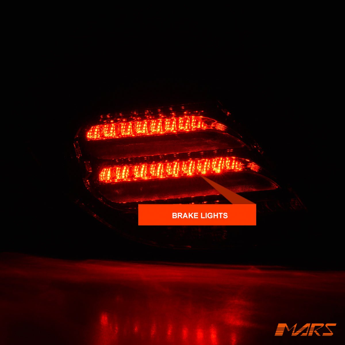 Smoked Full LED Tail Lights with Sequential Indicators for Mercedes - Benz C - Class W204 C204 & C63 AMG 2011 - 2014 - Mars Performance