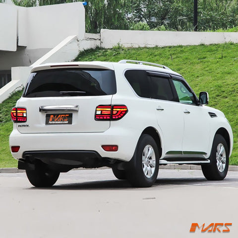 Smoked Full LED Tail Lights with Sequential Indicators for Nissan Patrol Y62 2012 - 2019 - Mars Performance