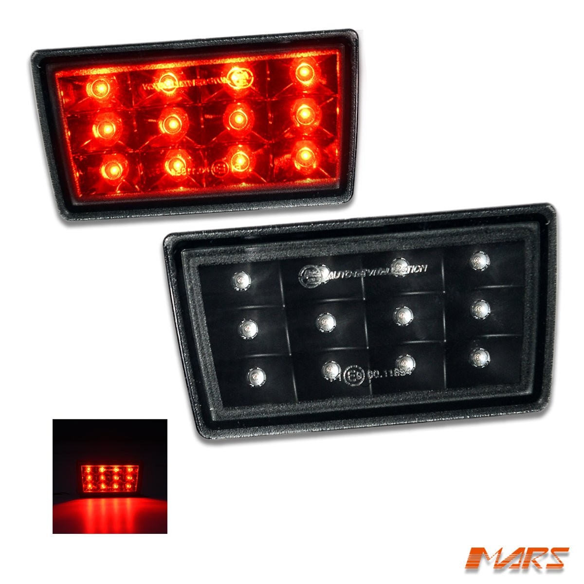 Smoked LED Rear Bumper Bar Fog & Brake Tail light for Subaru WRX & STI 2014 - 2021 - Mars Performance