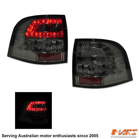 Smoked LED Tail lights for Holden Commodore VE UTE Series 1 & 2 - Mars Performance