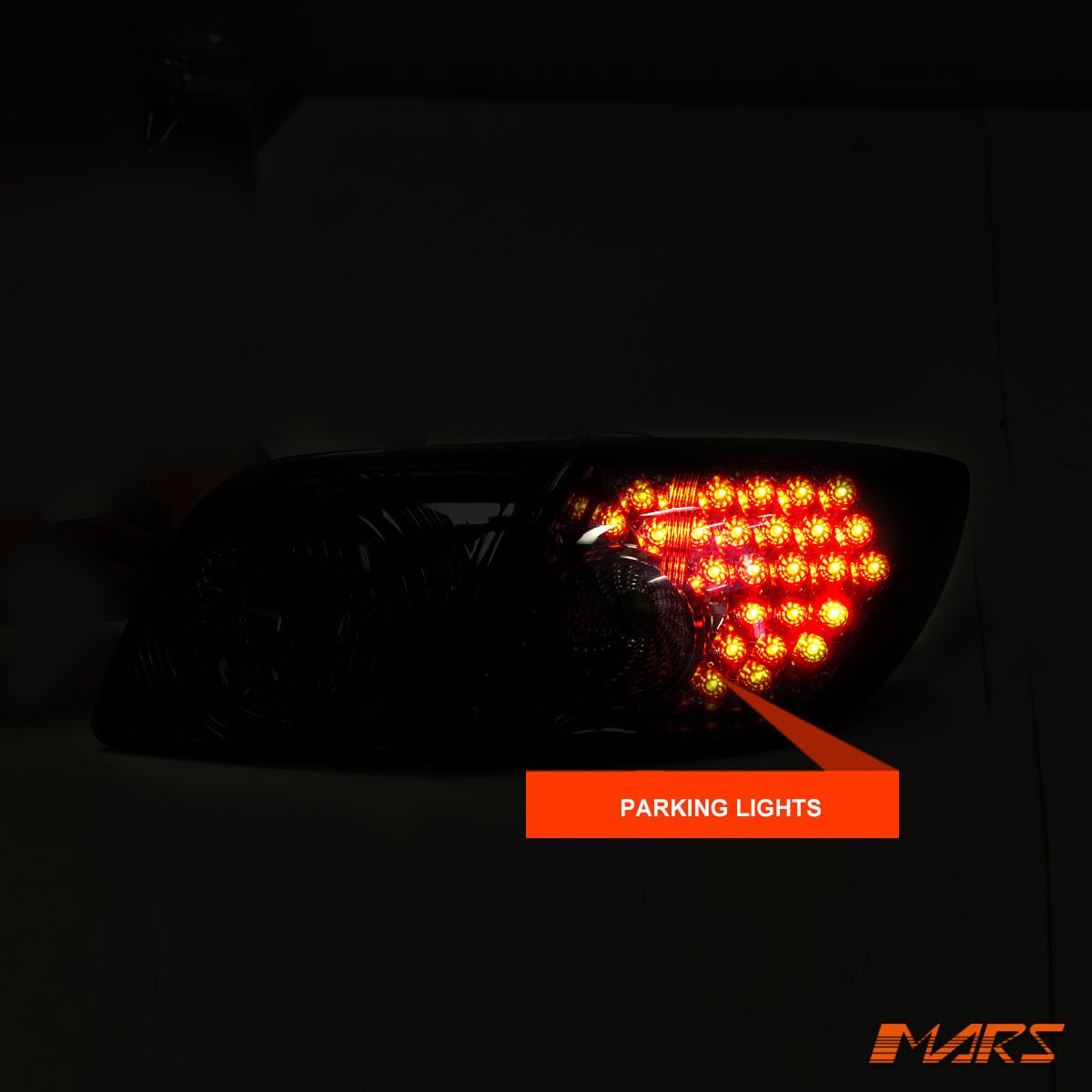 Smoked LED Tail Lights for Mazda 3 Hatchback Hatch 2003 - 2009 BK Series 1 & 2 - Mars Performance