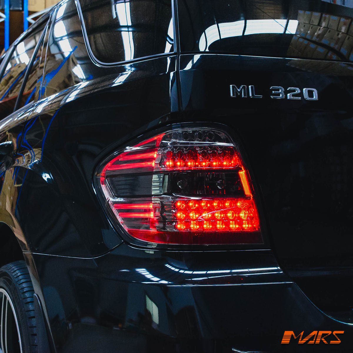 Smoked LED Tail Lights for Mercedes - Benz ML - Class W164 2006 - 2008 & ML63 AMG - Mars Performance