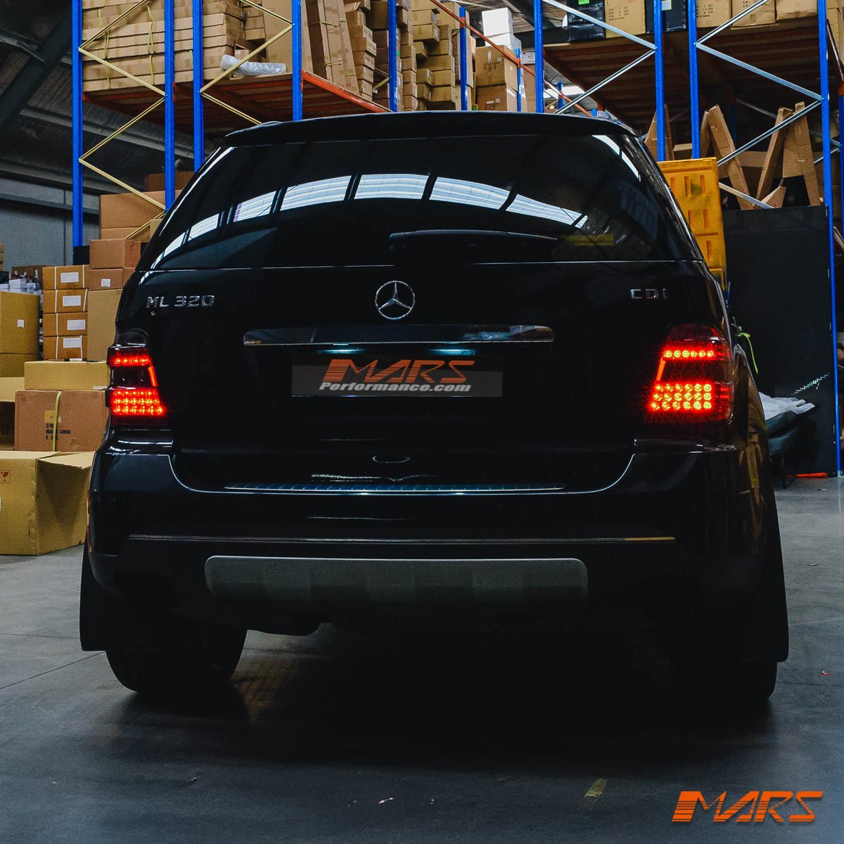 Smoked LED Tail Lights for Mercedes - Benz ML - Class W164 2006 - 2008 & ML63 AMG - Mars Performance