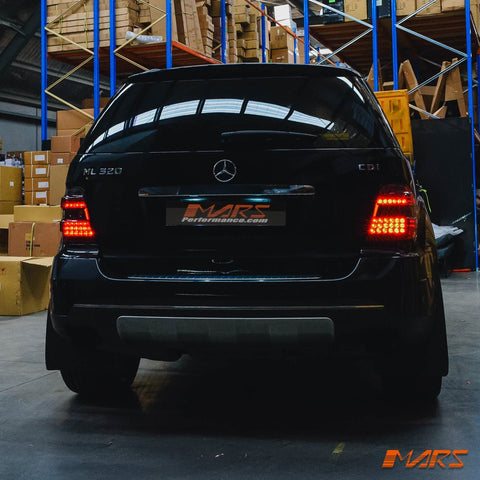 Smoked LED Tail Lights for Mercedes - Benz ML - Class W164 2006 - 2008 & ML63 AMG - Mars Performance
