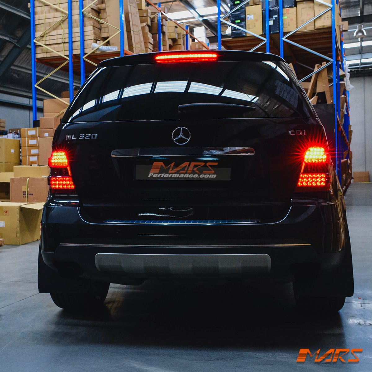 Smoked LED Tail Lights for Mercedes - Benz ML - Class W164 2006 - 2008 & ML63 AMG - Mars Performance