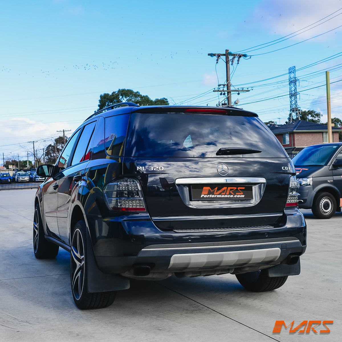 Smoked LED Tail Lights for Mercedes - Benz ML - Class W164 2006 - 2008 & ML63 AMG - Mars Performance