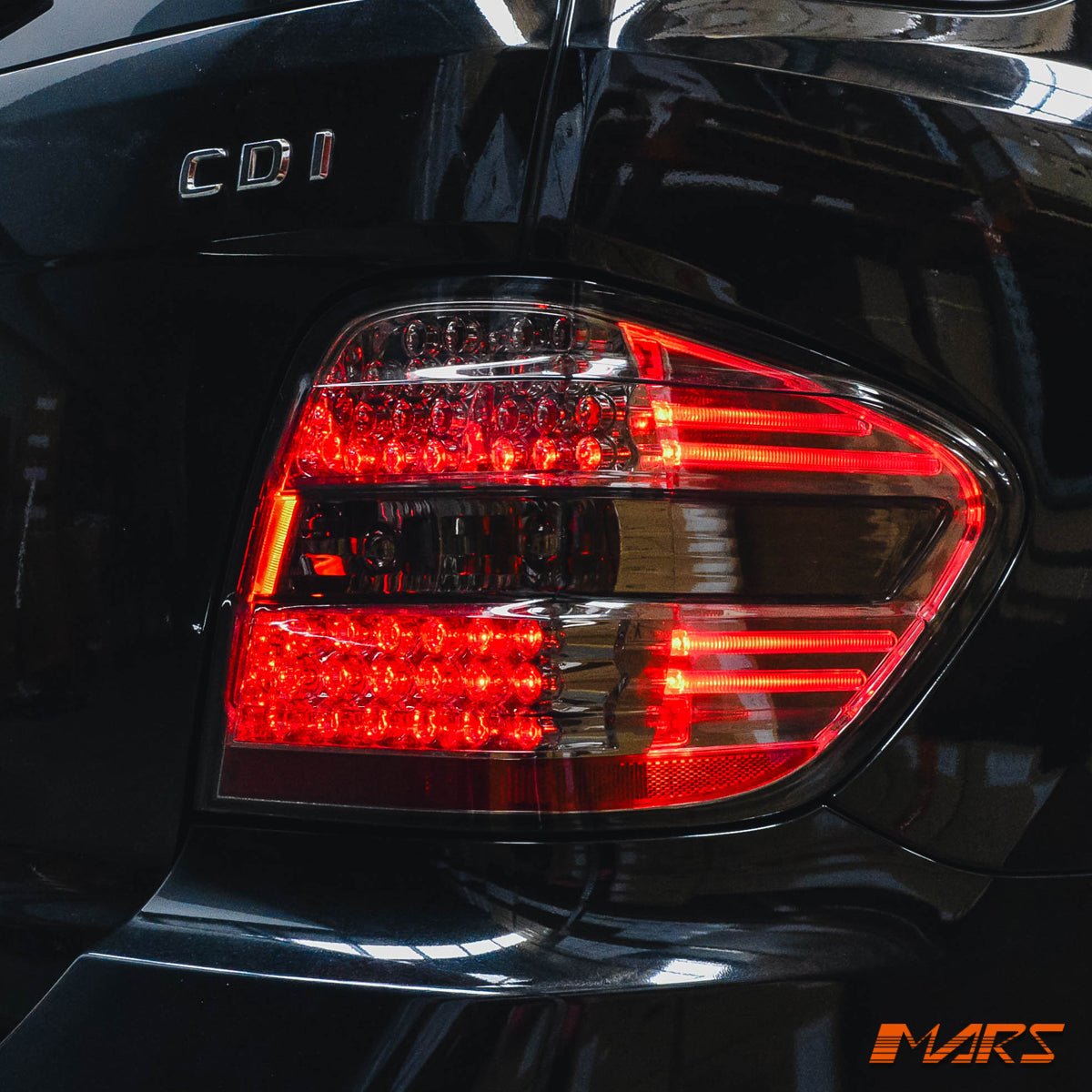 Smoked LED Tail Lights for Mercedes - Benz ML - Class W164 2006 - 2008 & ML63 AMG - Mars Performance