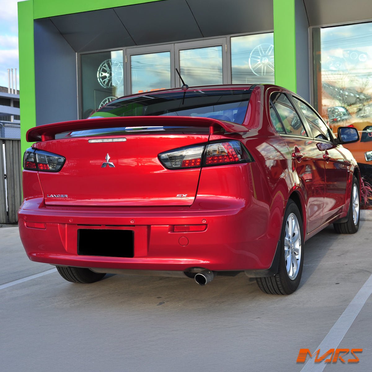 Smoked LED Tail lights for Mitsubishi Lancer CJ CF & EVO X Sedan 2007 - 2018 - Mars Performance