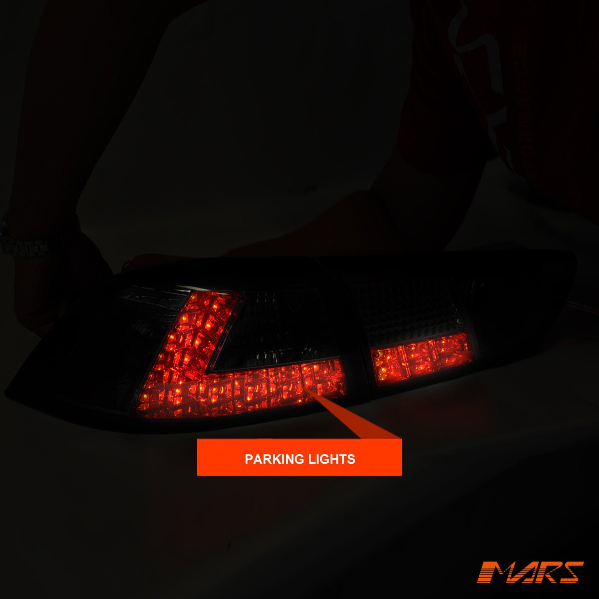 Smoked LED Tail lights for Mitsubishi Lancer CJ CF & EVO X Sedan 2007 - 2018 - Mars Performance