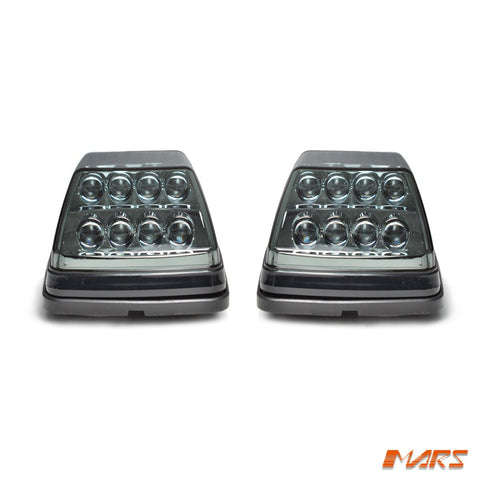 Smoked Mansory Style Front LED Turn Signal indicator Lights for Mercedes - Benz W463 G - Class 1986 - 2018 & E55 E63 AMG - Mars Performance