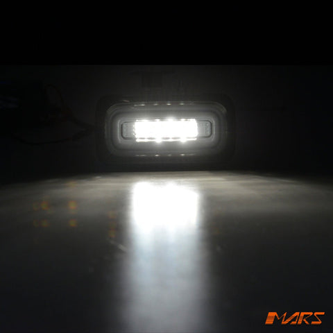 Smoked Mansory Style Full LED Rear Fog & Reverse Lights for Mercedes - Benz W463 G - Class 1986 - 2018 & E55 E63 AMG - Mars Performance