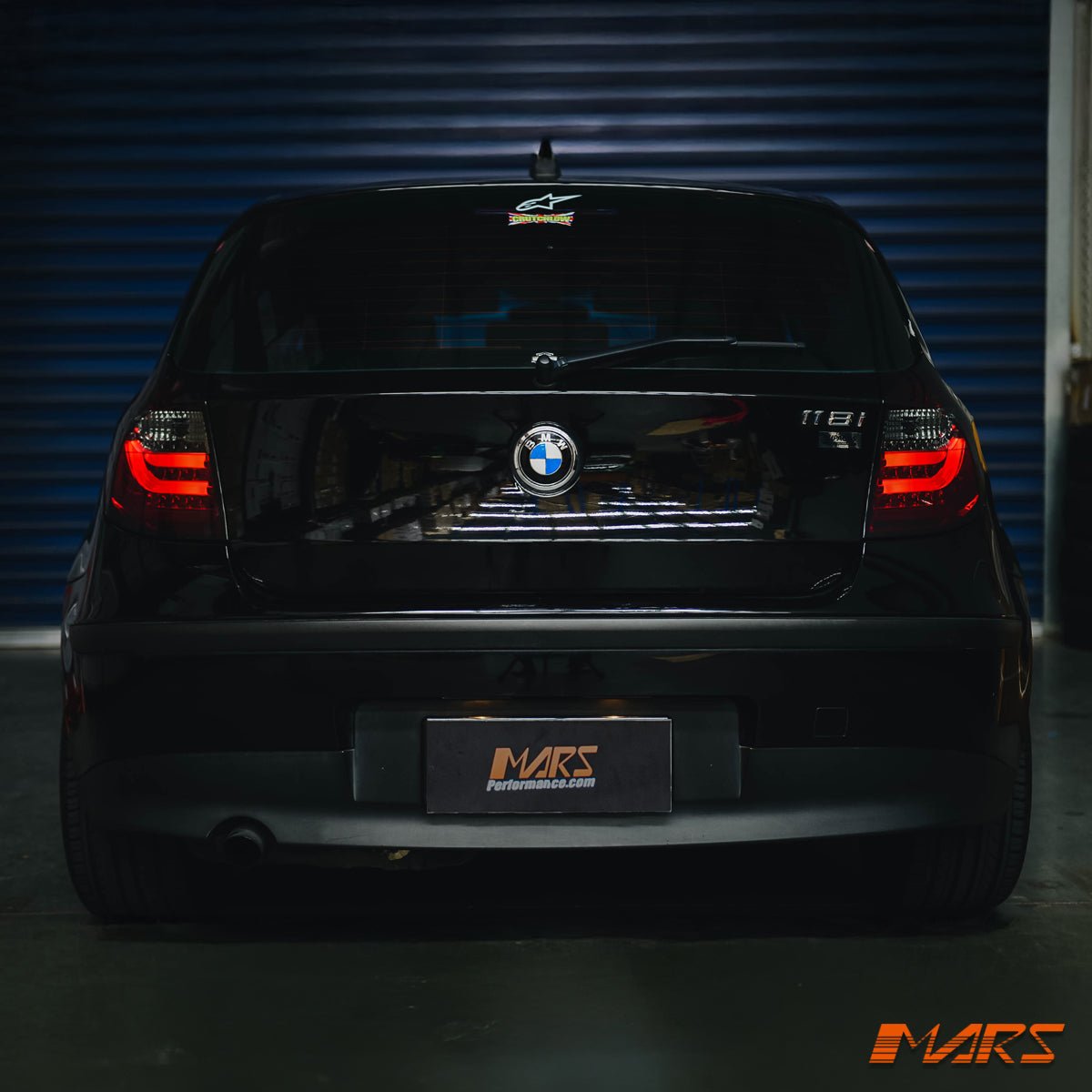Smoked Red 3D LED Tail Lights for BMW 1 Series E81 E87 Hatch 2004 - 2006 - Mars Performance