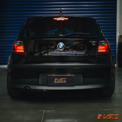 Smoked Red 3D LED Tail Lights for BMW 1 Series E81 E87 Hatch 2004 - 2006 - Mars Performance