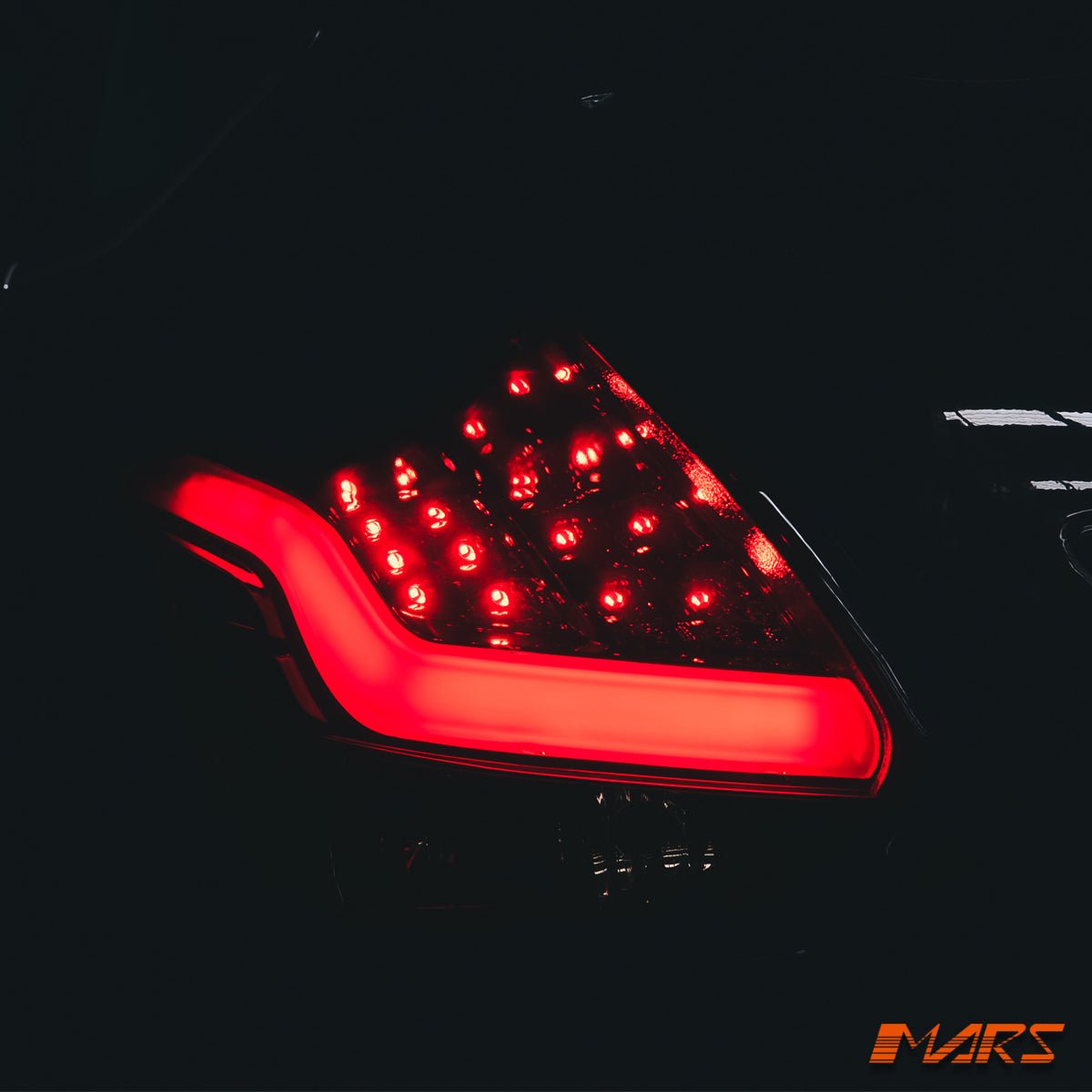 Smoked Red 3D Stripe Bar LED Tail lights for Ford Focus LW Hatch 2012 - 2015 - Mars Performance