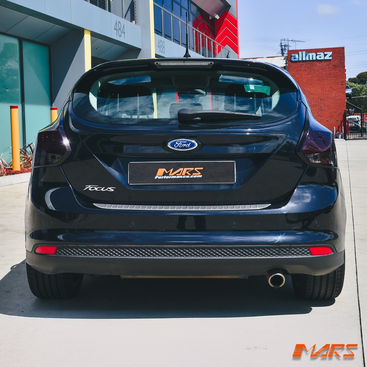 Smoked Red 3D Stripe Bar LED Tail lights for Ford Focus LW Hatch 2012 - 2015 - Mars Performance
