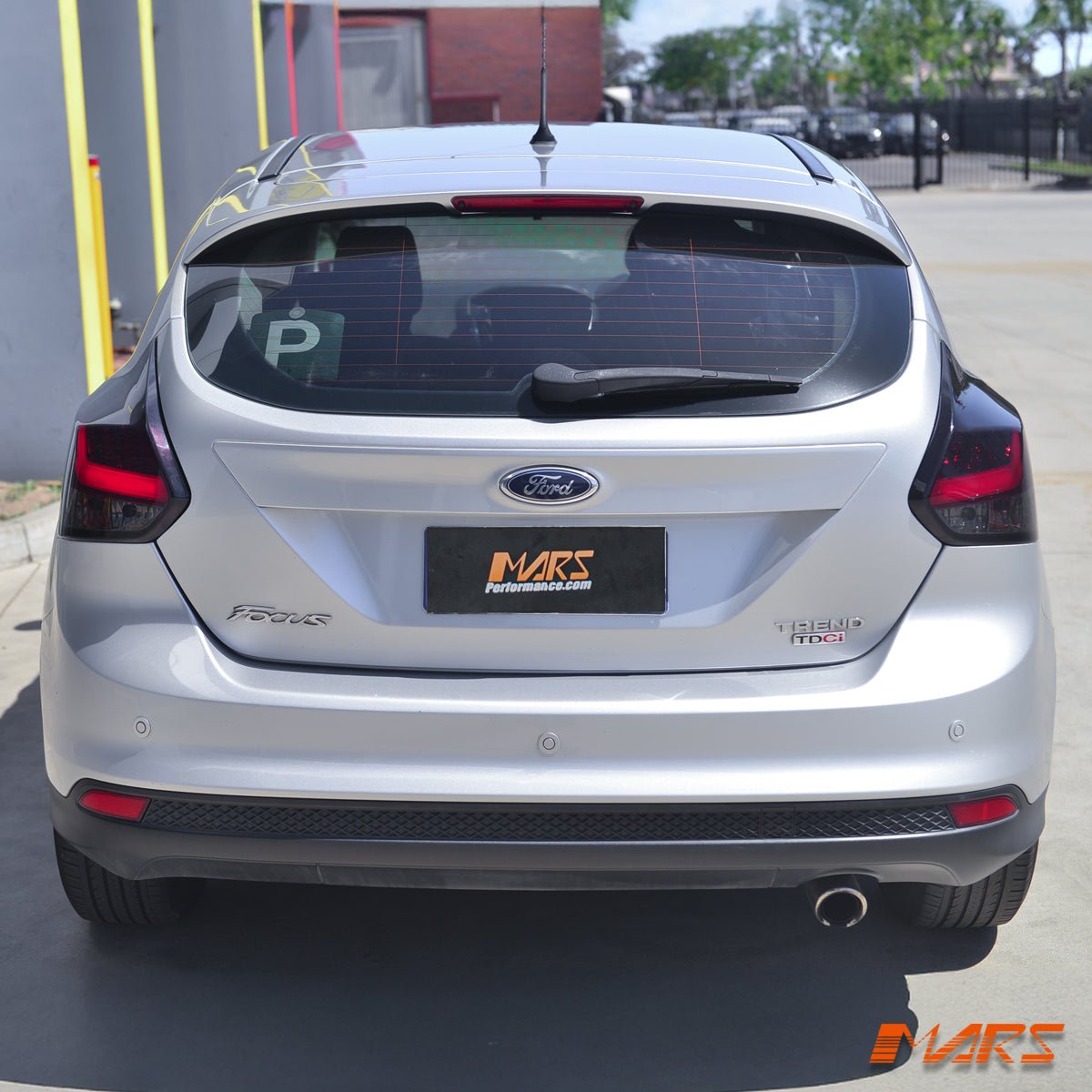 Smoked Red 3D Stripe Bar LED Tail lights for Ford Focus LW Hatch 2012 - 2015 - Mars Performance