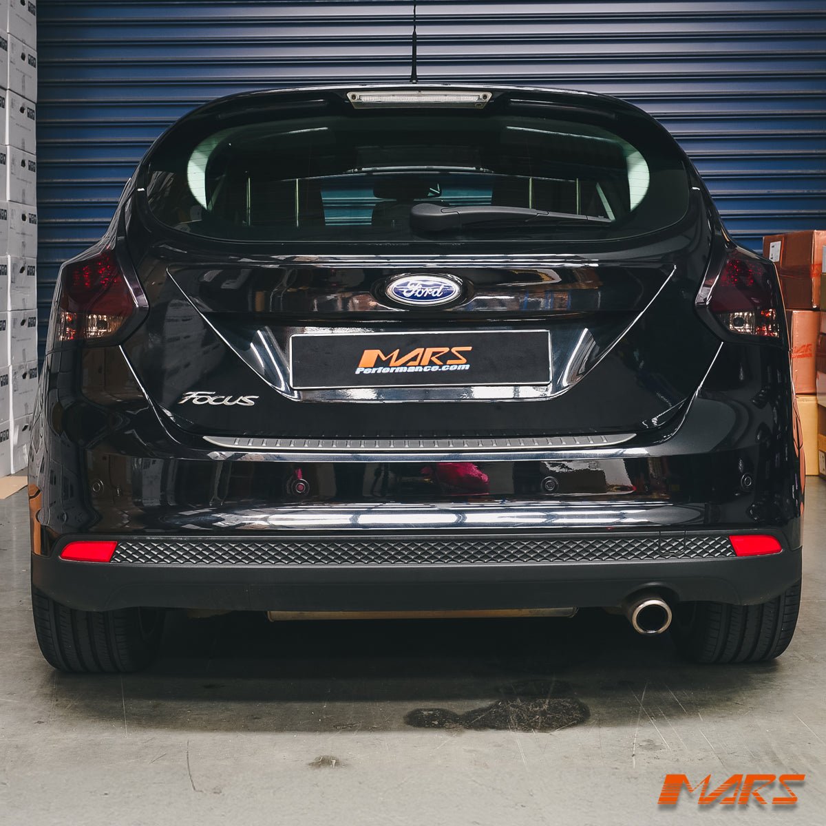 Smoked Red 3D Stripe Bar LED Tail lights for Ford Focus LW Hatch 2012 - 2015 - Mars Performance