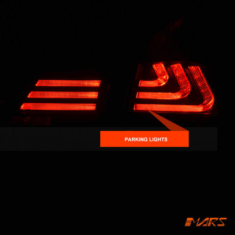Smoked Red LED 3D Stripe Bar Tail lights with Sequential Indicators for Lexus GS300 GS350 GS430 GS450H 2005 - 2010 - Mars Performance