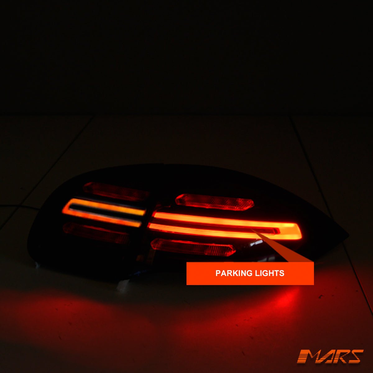 Smoked Red LED 3D Stripe Bar Tail lights with Sequential Indicators for Porsche Cayenne 958 92A 2010 - 2014 - Mars Performance