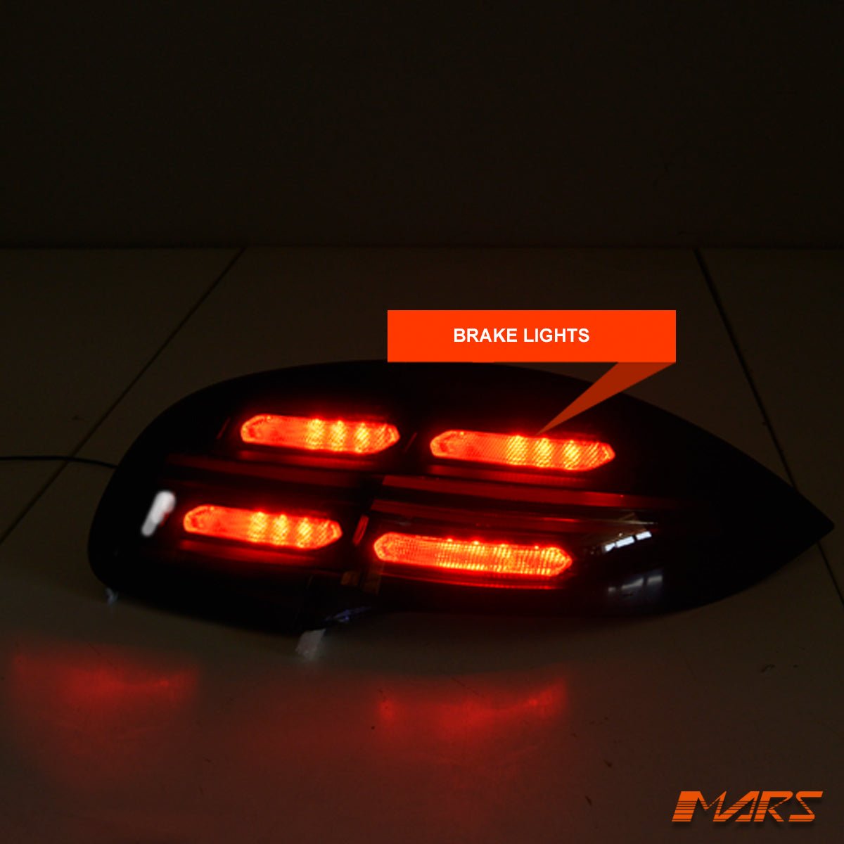 Smoked Red LED 3D Stripe Bar Tail lights with Sequential Indicators for Porsche Cayenne 958 92A 2010 - 2014 - Mars Performance