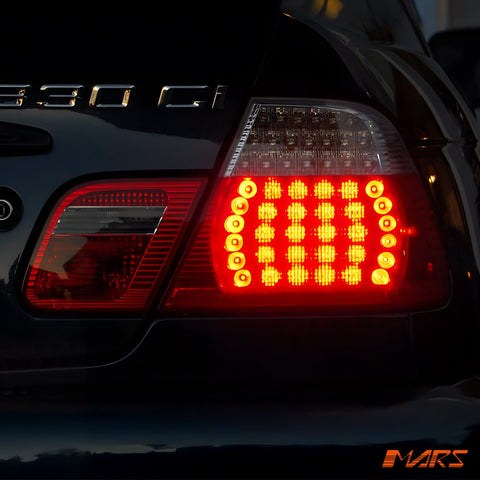 Smoked Red LED Tail Lights for BMW 3 - Series E46 2D Coupe 1999 - 2002 Pre LCI & M3 - Mars Performance