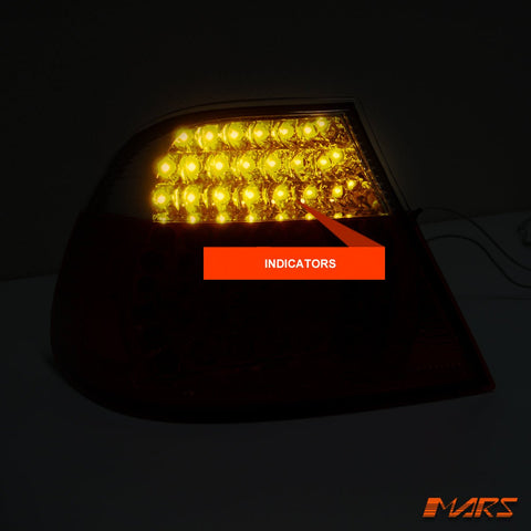 Smoked Red LED Tail Lights for BMW 3 - Series E46 2D Coupe 1999 - 2002 Pre LCI & M3 - Mars Performance