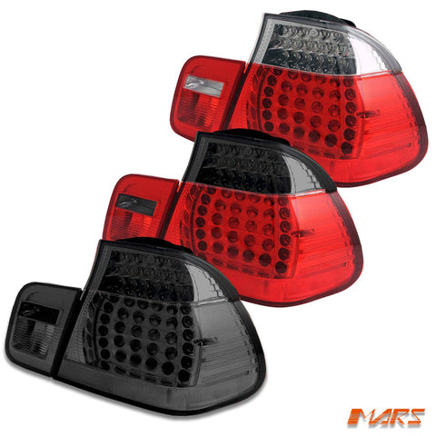 Smoked Red LED Tail Lights for BMW 3 - Series E46 2D Coupe 1999 - 2002 Pre LCI & M3 - Mars Performance