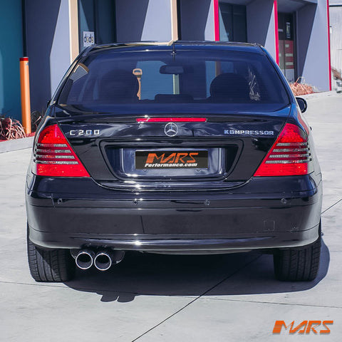 Smoked Red LED Tail Lights for Mercedes - Benz C - Class W203 4 doors Sedan 2000 - 2004 - Mars Performance