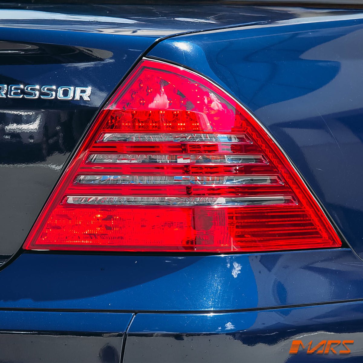 Smoked Red LED Tail Lights for Mercedes - Benz C - Class W203 4 doors Sedan 2000 - 2004 - Mars Performance
