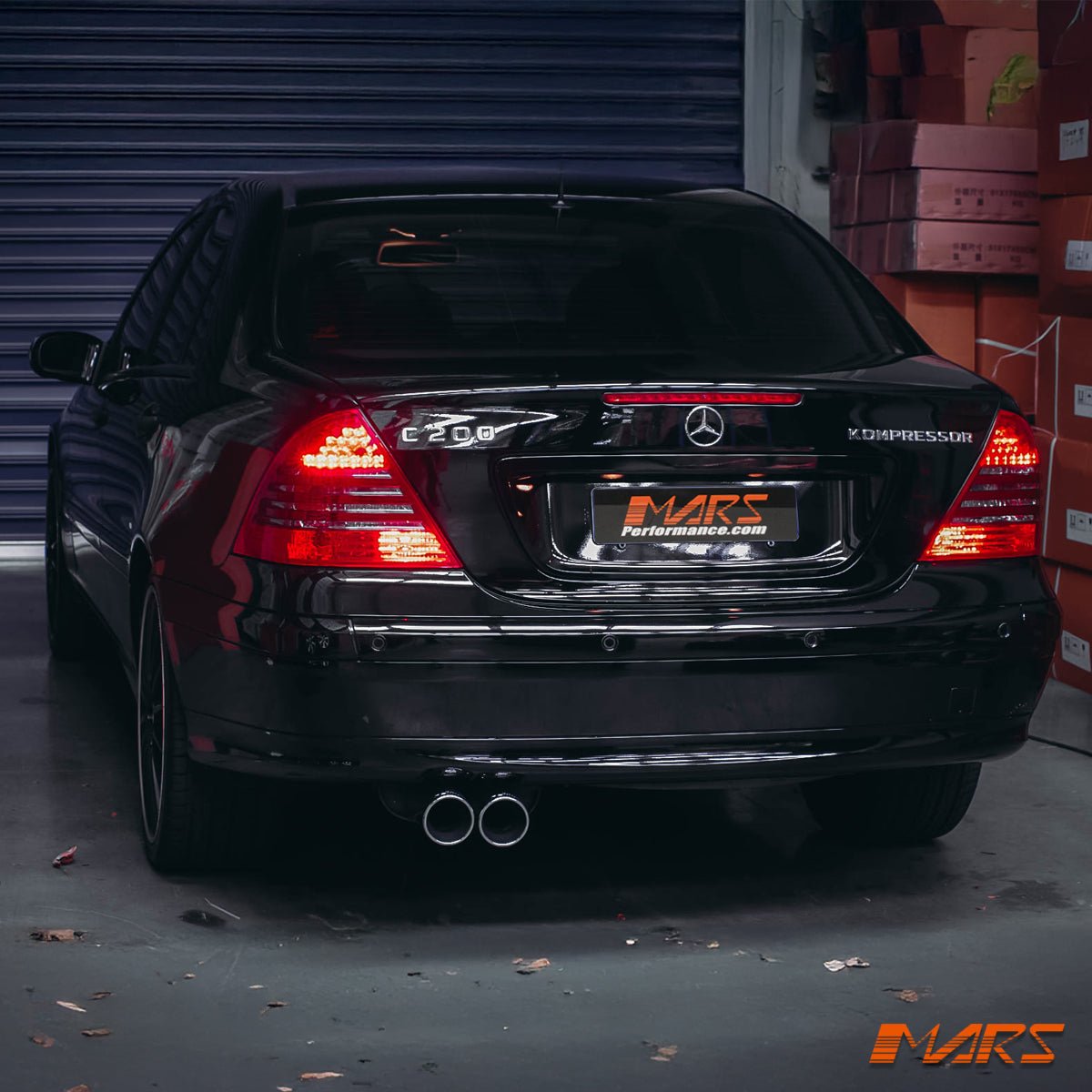 Smoked Red LED Tail Lights for Mercedes - Benz C - Class W203 4 doors Sedan 2000 - 2004 - Mars Performance