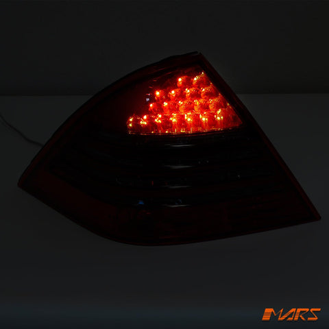 Smoked Red LED Tail Lights for Mercedes - Benz C - Class W203 4 doors Sedan 2000 - 2004 - Mars Performance
