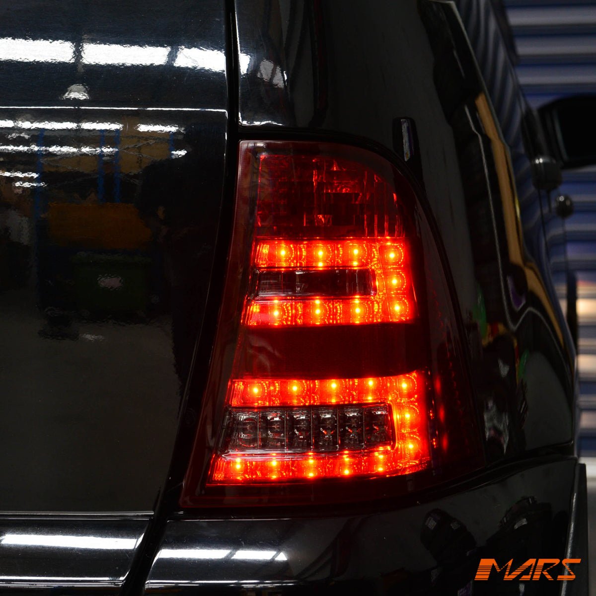 Smoked Red LED Tail Lights for Mercedes - Benz ML - Class W163 1997 - 2005 & ML55 AMG - Mars Performance