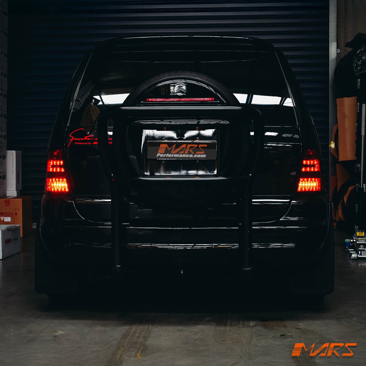 Smoked Red LED Tail Lights for Mercedes - Benz ML - Class W163 1997 - 2005 & ML55 AMG - Mars Performance