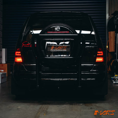Smoked Red LED Tail Lights for Mercedes - Benz ML - Class W163 1997 - 2005 & ML55 AMG - Mars Performance