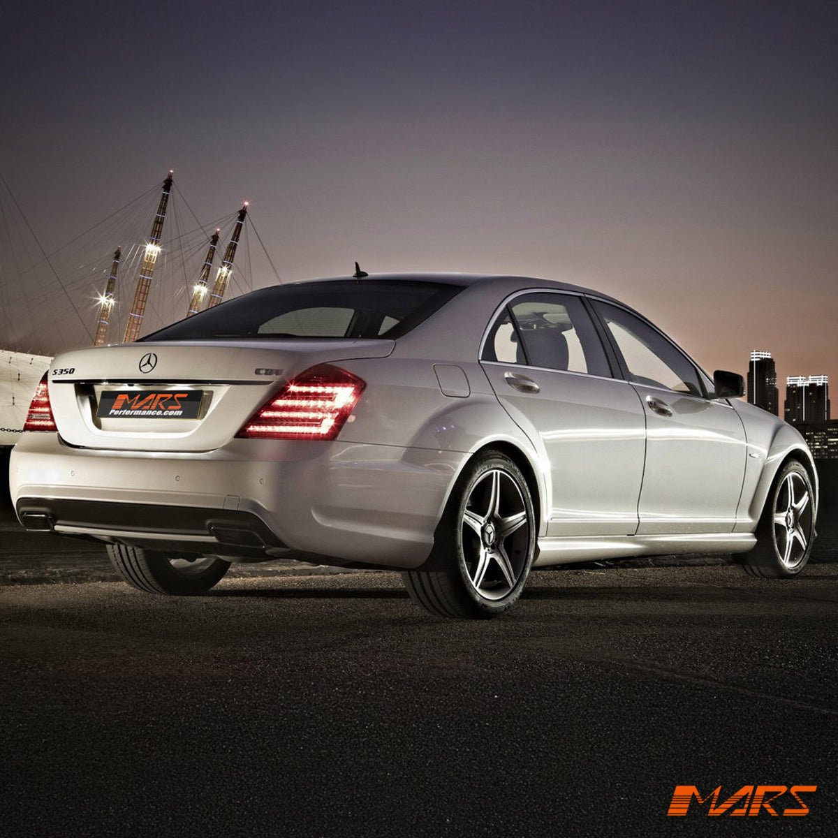 Smoked Red LED Tail Lights for Mercedes - Benz S - Class W221 Sedan 2006 - 2009 & S63 AMG - Mars Performance